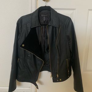 INC faux leather jacket